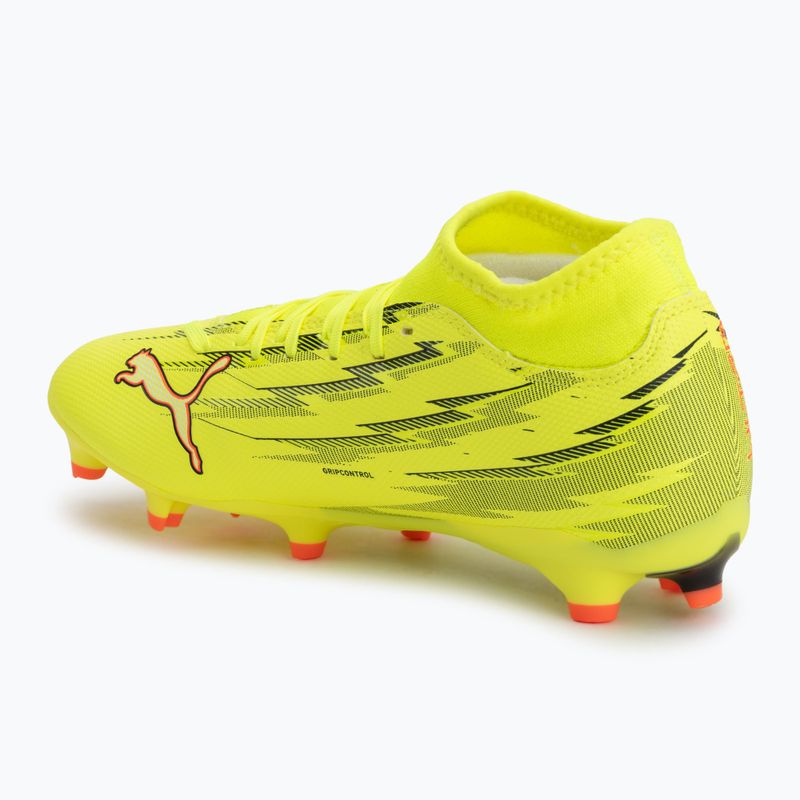 Кросівки футбольні PUMA Ultra 6 Play+ FG/AG yellow alert/puma black/glowing red/lime squeeze 3