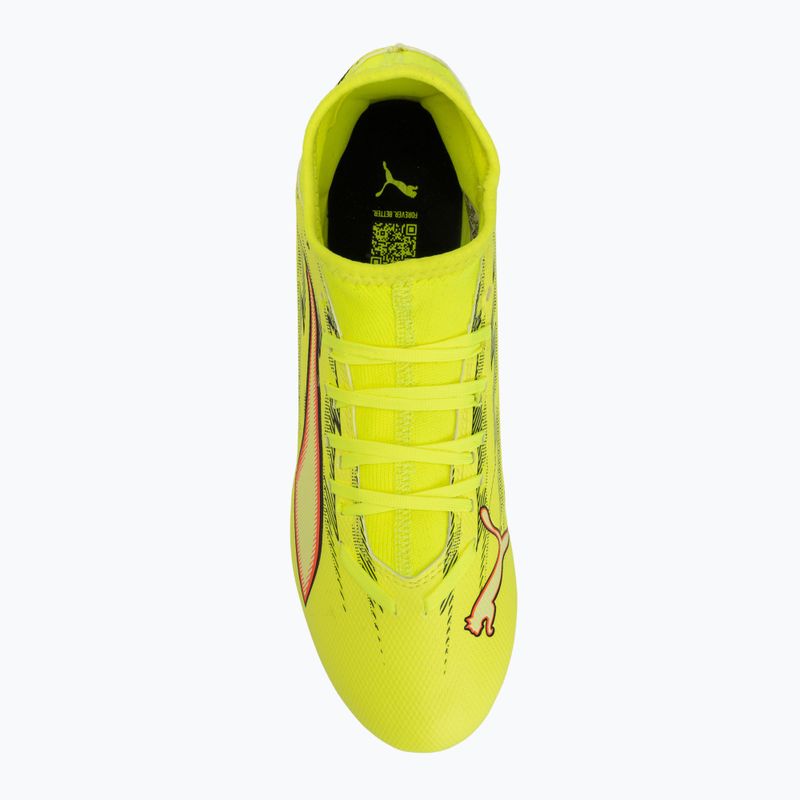 Кросівки футбольні PUMA Ultra 6 Play+ FG/AG yellow alert/puma black/glowing red/lime squeeze 5