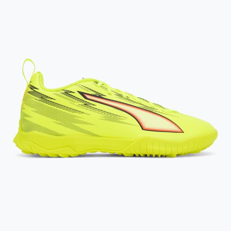Кросівки футбольні дитячі PUMA Ultra 6 Play TT Jr yellow alert/puma black/glowing red/lime squeeze 2