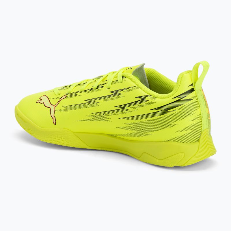Кросівки футбольні дитячі PUMA Ultra 6 Play IT Jr yellow alert/puma black/glowing red/lime squeeze 3