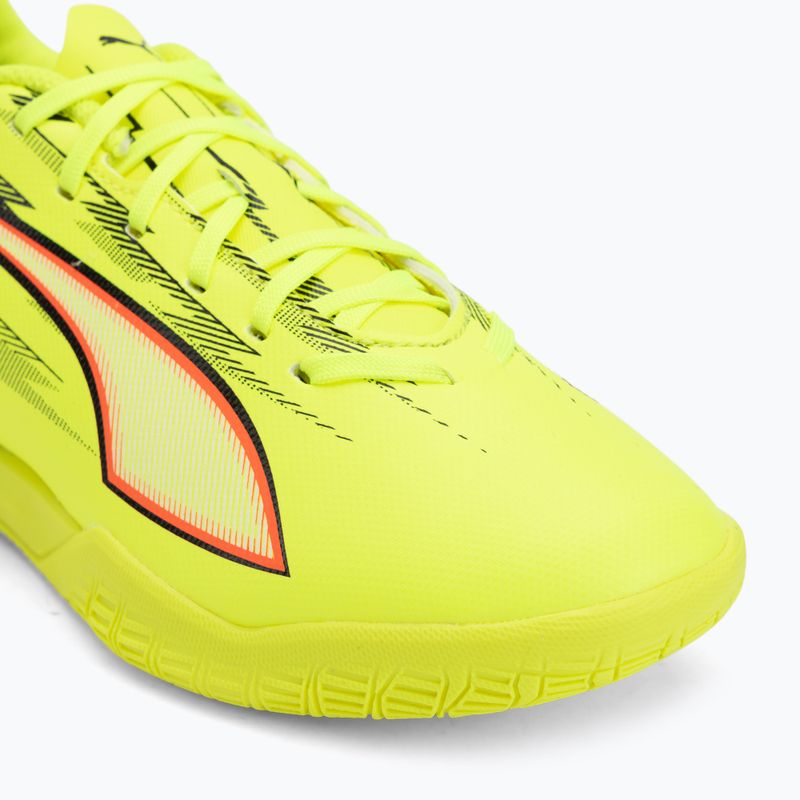 Кросівки футбольні дитячі PUMA Ultra 6 Play IT Jr yellow alert/puma black/glowing red/lime squeeze 7