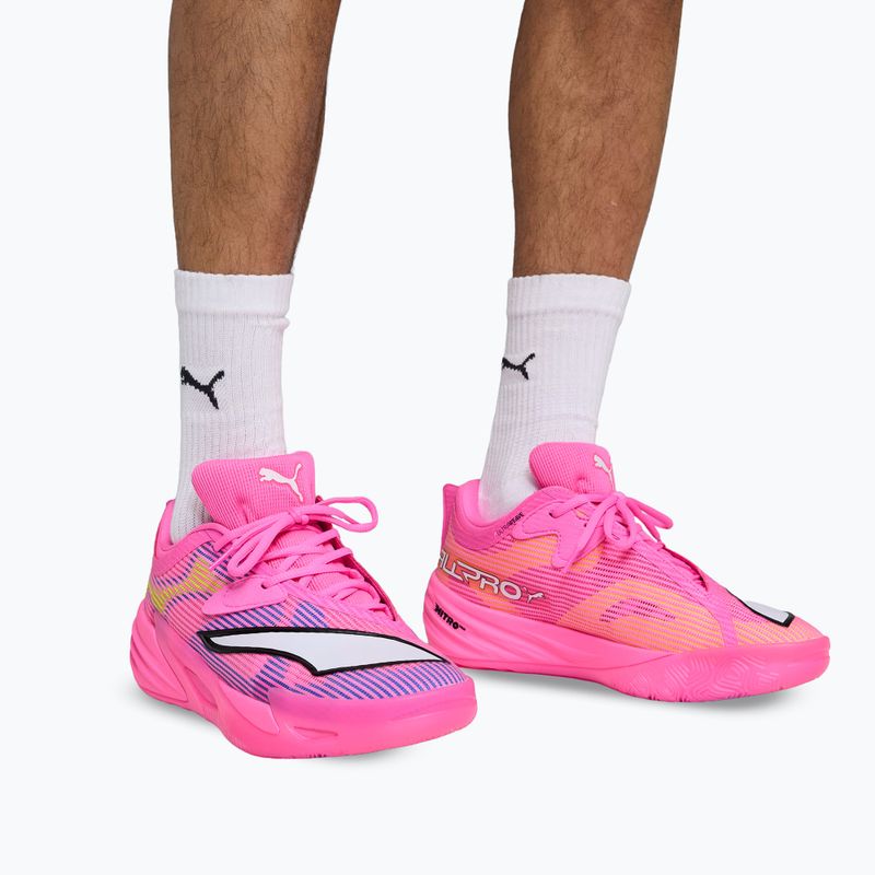 Кросівки баскетбольні PUMA All-Pro NITRO 2 Showtime poison pink/bright aqua/lime squeeze 6