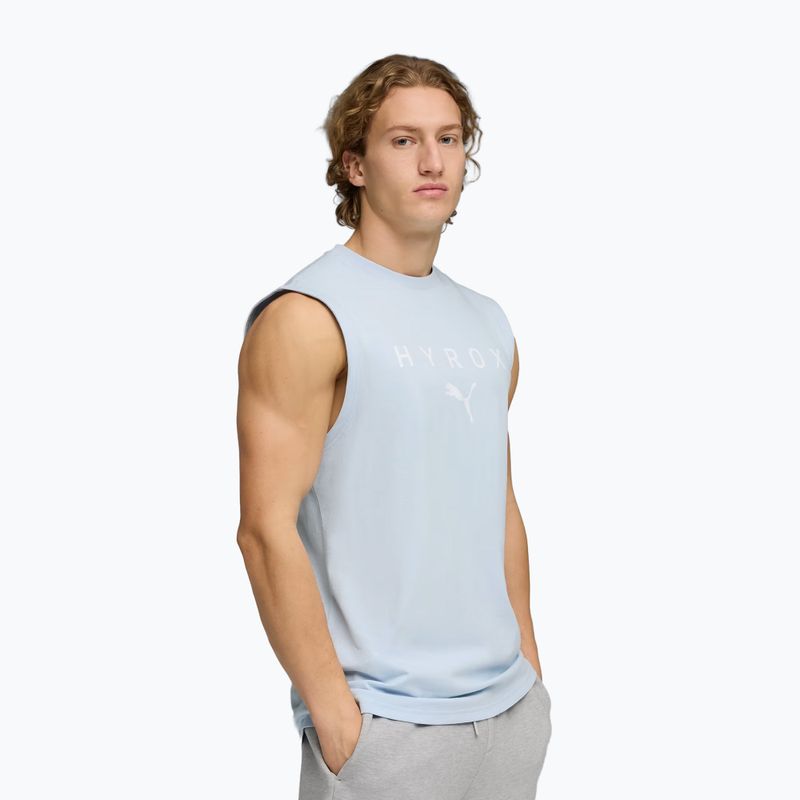 Чоловіча тренувальна майка PUMA x HYROX Cutoff Tank сірого кольору