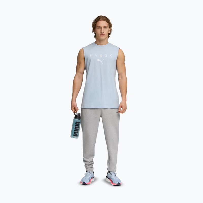 Чоловіча тренувальна майка PUMA x HYROX Cutoff Tank сірого кольору 2