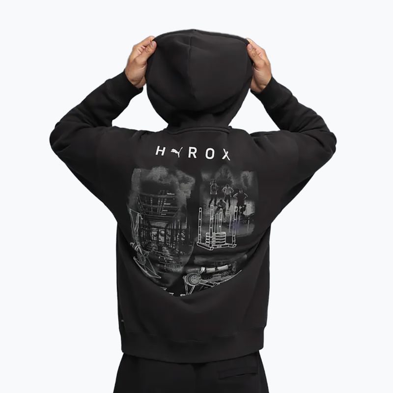 Чоловіча тренувальна толстовка PUMA x HYROX Heavyweight Hoodie чорна 3