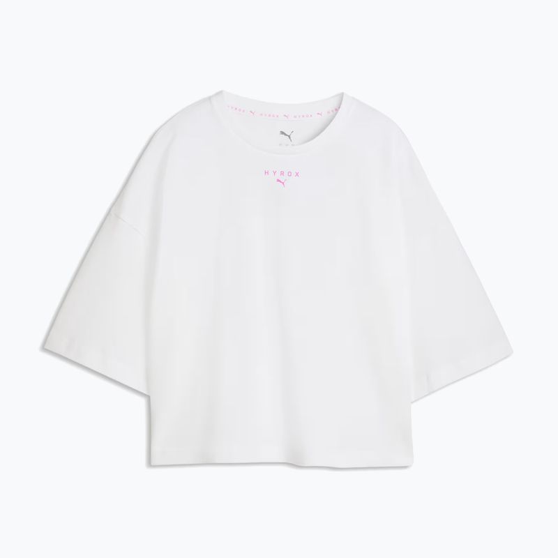 Жіноча тренувальна футболка PUMA x HYROX Cropped Lifestyle Tee біла