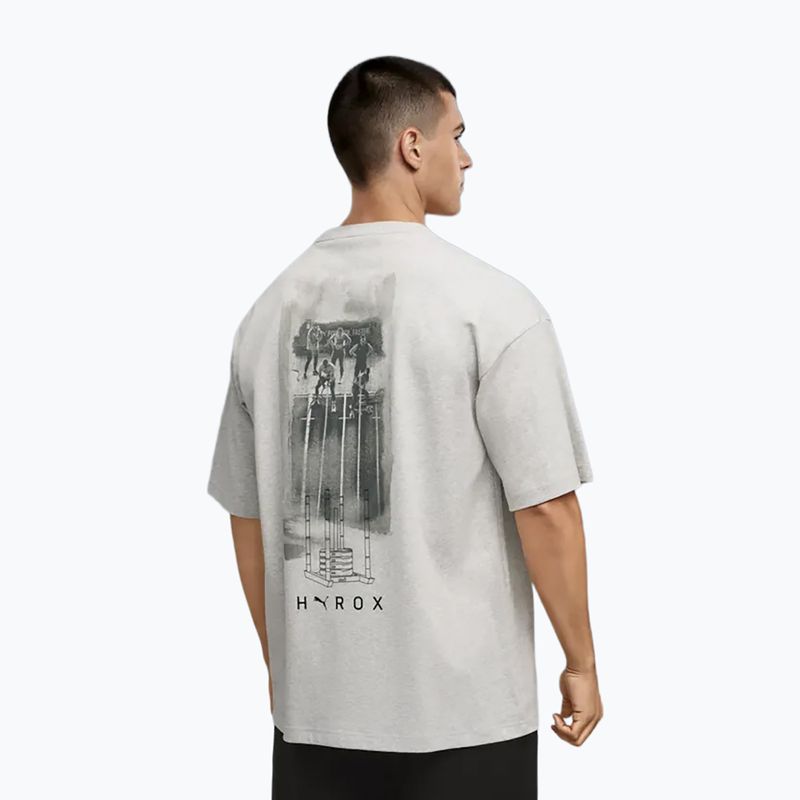 Чоловіча тренувальна футболка PUMA x HYROX Lifestyle Tee сірого кольору 3