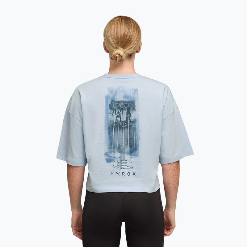 Жіноча тренувальна футболка PUMA x HYROX Cropped Lifestyle Tee сірий 3
