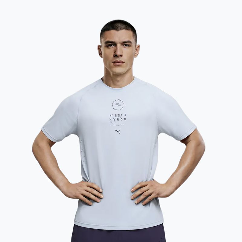 Чоловіча тренувальна футболка PUMA x HYROX Dryelite Training Tee сірого кольору