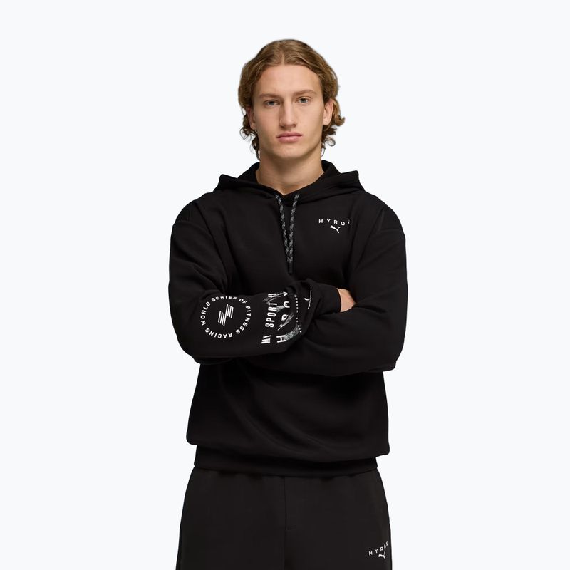 Чоловіча тренувальна толстовка PUMA x HYROX Cloudspun Hoodie чорна