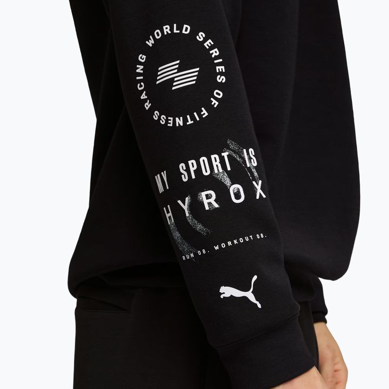 Чоловіча тренувальна толстовка PUMA x HYROX Cloudspun Hoodie чорна 5