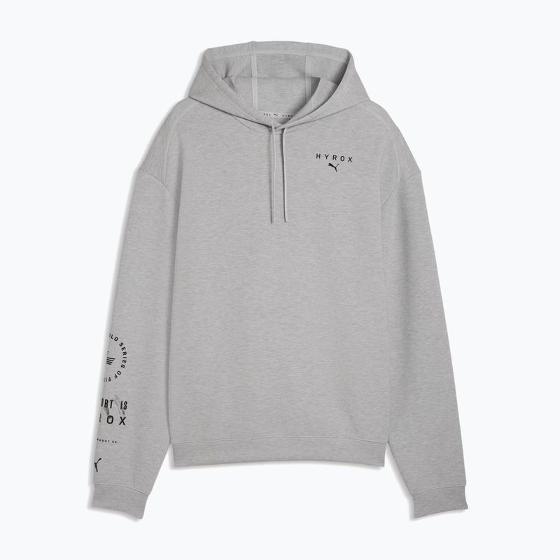 Чоловіча тренувальна толстовка PUMA x HYROX Cloudspun Hoodie сірого кольору