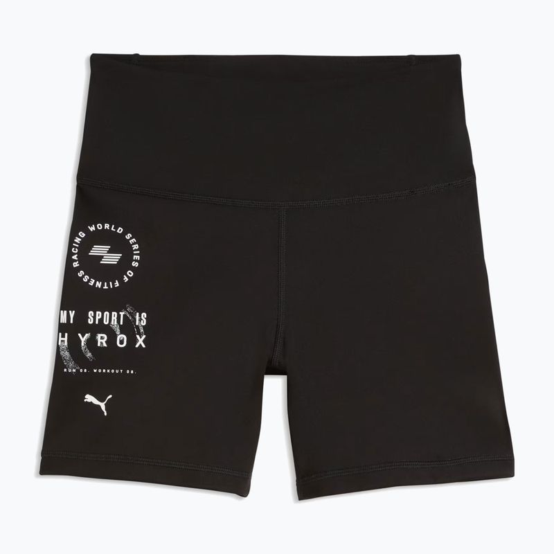 Жіночі тренувальні шорти PUMA x HYROX Tad Essential Tight чорного кольору