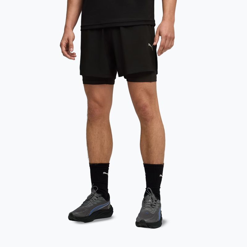 Шорти для бігу чоловічі PUMA Dreamrun 2in1 5" DryCELL puma black