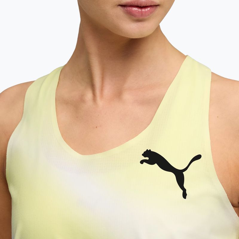 Футболка для бігу жіноча PUMA Lightspeed Ultraweave Graphic Singlet silver mist 4