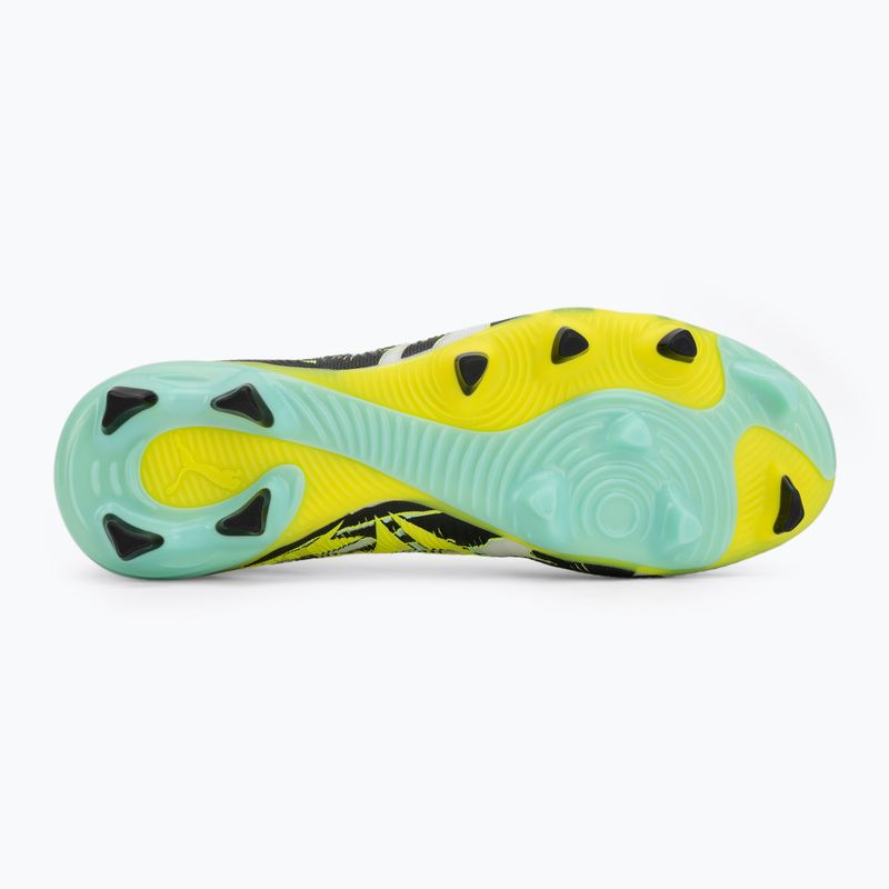 Кросівки футбольні PUMA Future 9 Match Ctivity Fg/Ag yellow alert/mint jelly/puma white/puma black 4