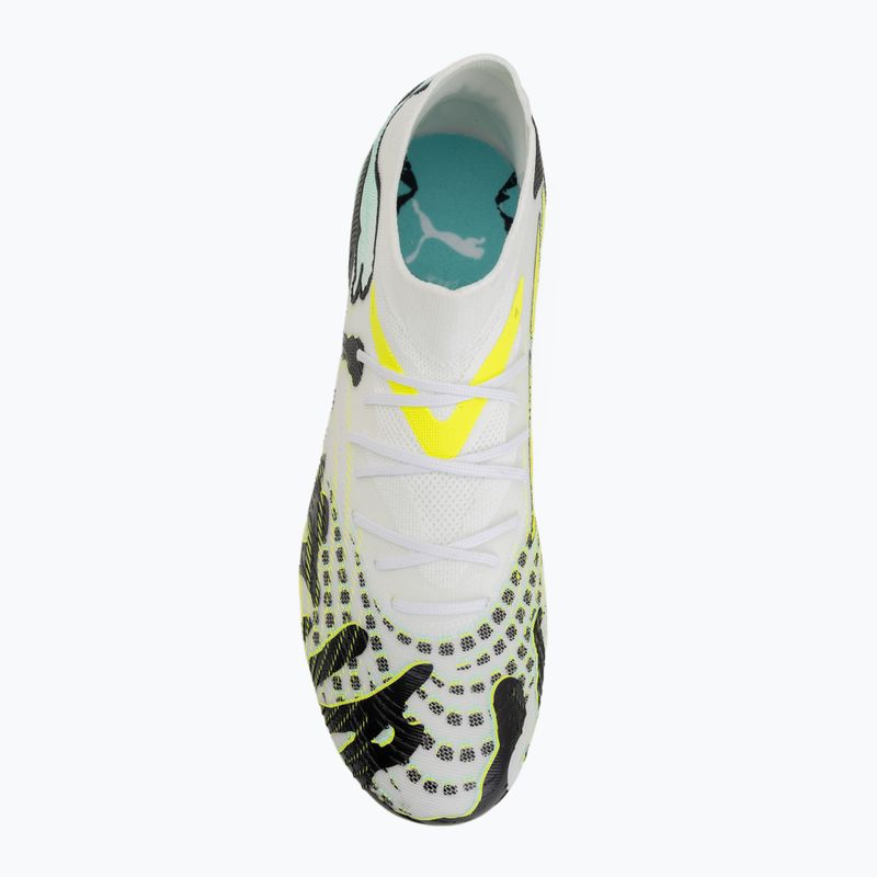 Кросівки футбольні PUMA Future 9 Match Ctivity Fg/Ag yellow alert/mint jelly/puma white/puma black 5