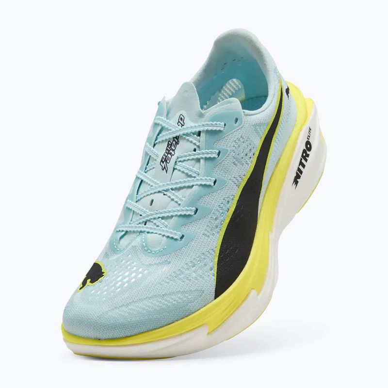 Кросівки для бігу жіночі Puma Deviate Nitro Elite 4 Fresh Water/Lemon Crush/Puma Black 3