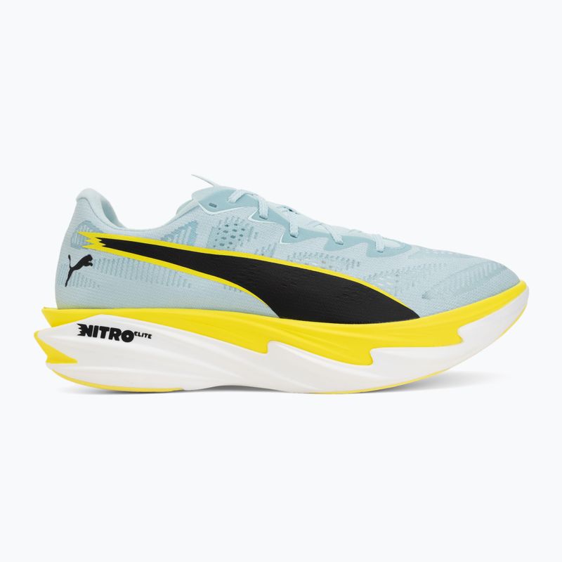 Кросівки для бігу чоловічі Puma Deviate Nitro Elite 4 Fresh Water/Lemon Crush/Puma Black 2
