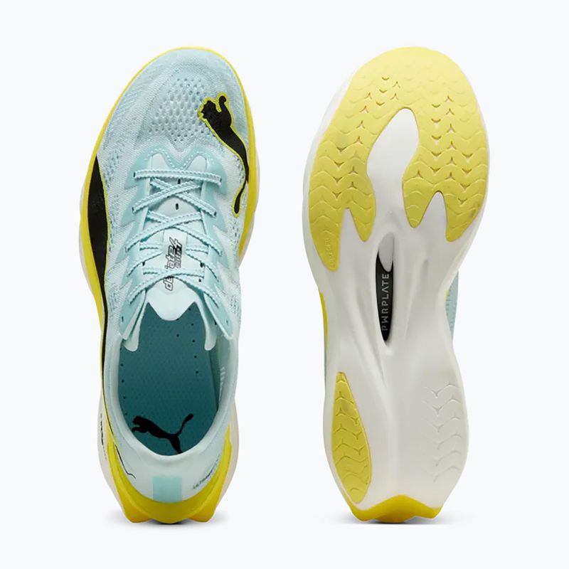 Кросівки для бігу чоловічі Puma Deviate Nitro Elite 4 Fresh Water/Lemon Crush/Puma Black 3