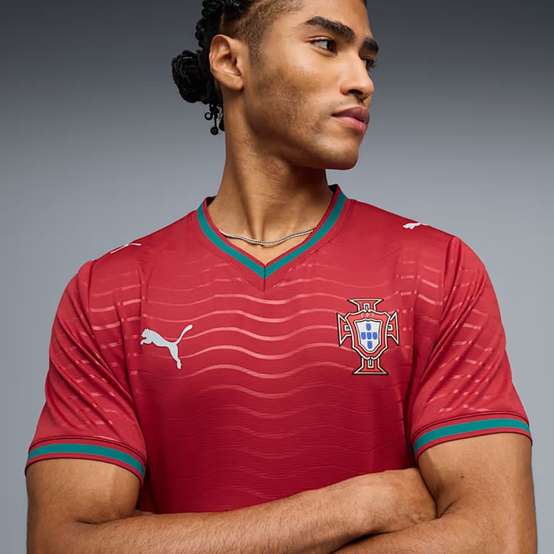 Чоловіча футбольна футболка PUMA FPF Portugal Home Jersey Replica Club червоний/зелений 4