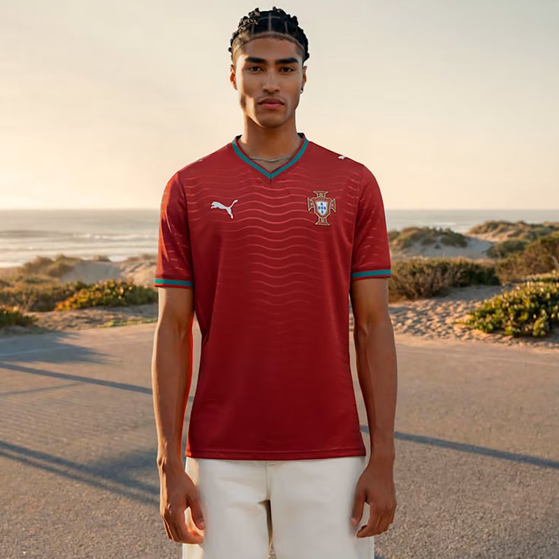 Чоловіча футбольна футболка PUMA FPF Portugal Home Jersey Replica Club червоний/зелений 8