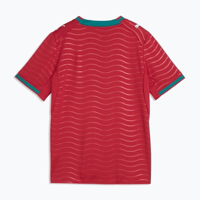 Дитяча футбольна футболка PUMA FPF Portugal Home Jersey Replica Club Jr червона/зелена 2