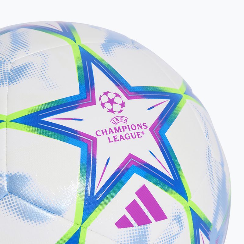 М'яч футбольний adidas UEFA Champions League Training 26/27 white/purple burst/glory blue 3