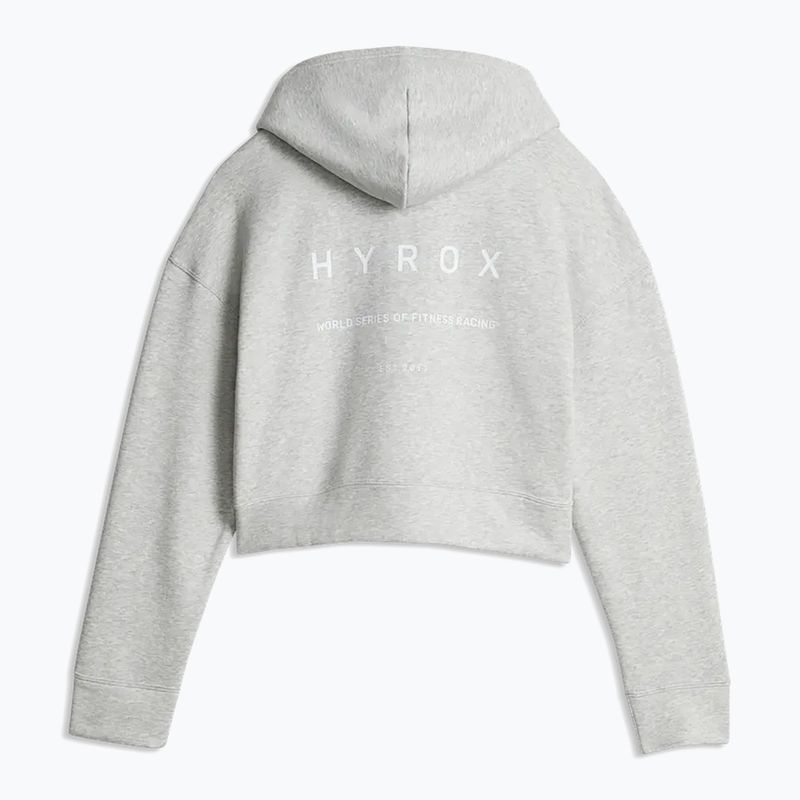Кофта жіноча Puma Hyrox World Cropped Hoodie light grey 2