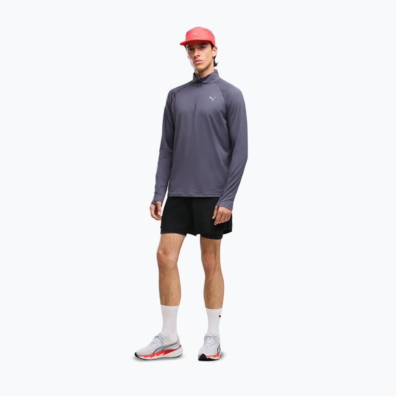 Кофта для бігу чоловіча PUMA Run Velocity Cloudspun 1/4 Zip inky depths 2