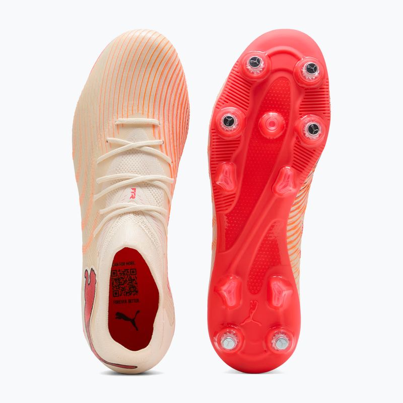 Кросівки для футболу PUMA Future 9 Match MxSG sugared almond/puma white/ultra red/puma black 5