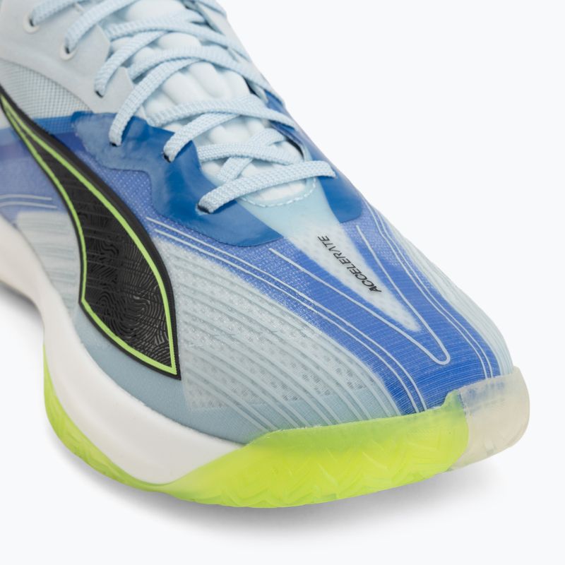 Кросівки гандбольні PUMA Accelerate Nitro SQD 5 aqua glow/puma black/green glare/royal sapphire 7