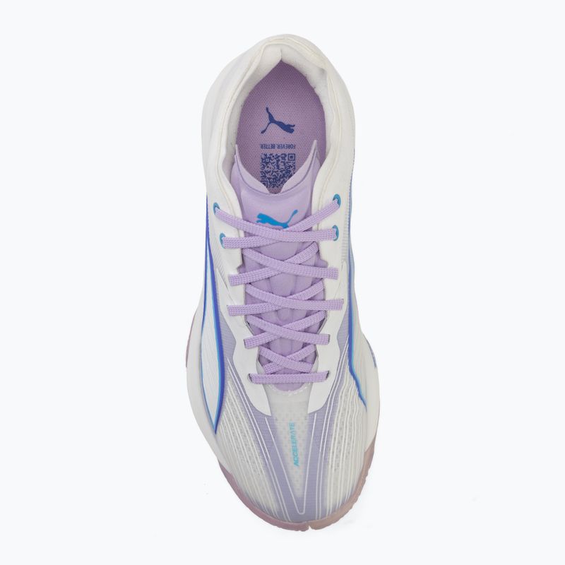 Кросівки гандбольні PUMA Accelerate Nitro SQD 5 puma white/royal sapphire/light lavender 5