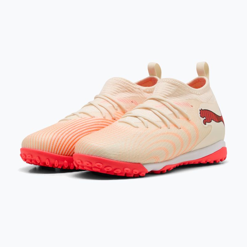 Футбольне взуття дитяче PUMA Future 9 Match TT+ Mid Jr sugared almond/puma white/ultra red/puma black 3