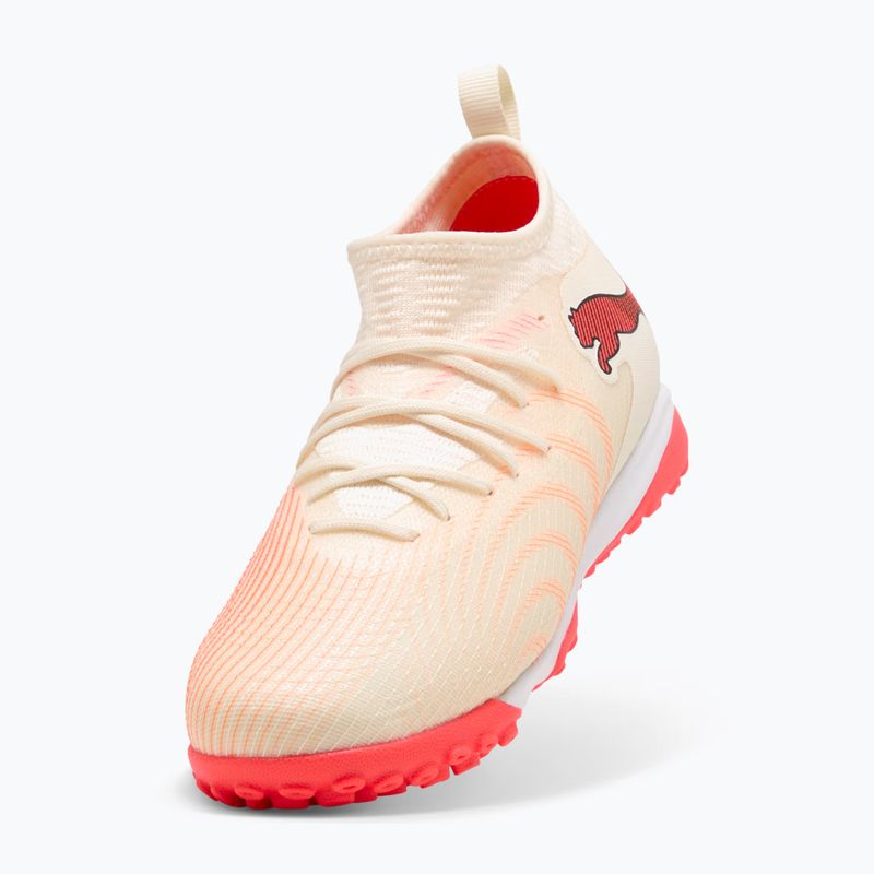 Футбольне взуття дитяче PUMA Future 9 Match TT+ Mid Jr sugared almond/puma white/ultra red/puma black 4