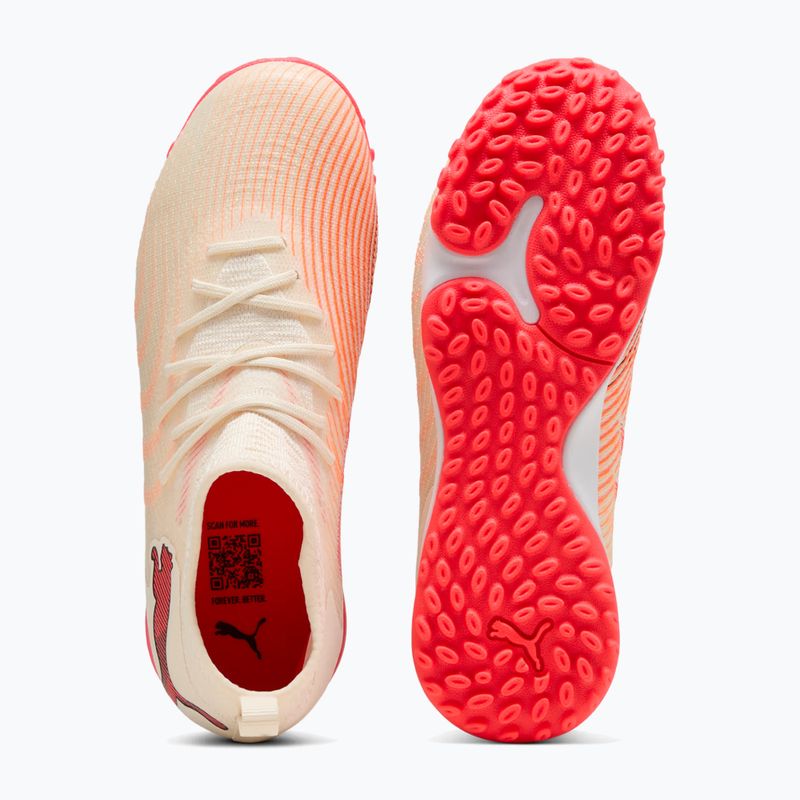 Футбольне взуття дитяче PUMA Future 9 Match TT+ Mid Jr sugared almond/puma white/ultra red/puma black 5
