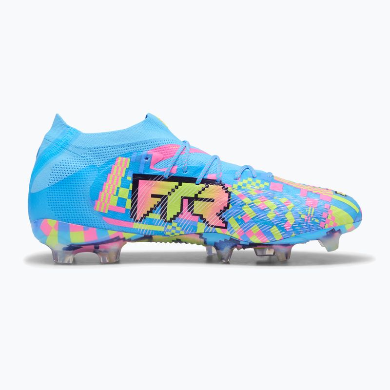 Кросівки для футболу PUMA Future 9 Ultimate Advanced Level FG puma white/blue glimmer/pink glimmer/yellow alert 2