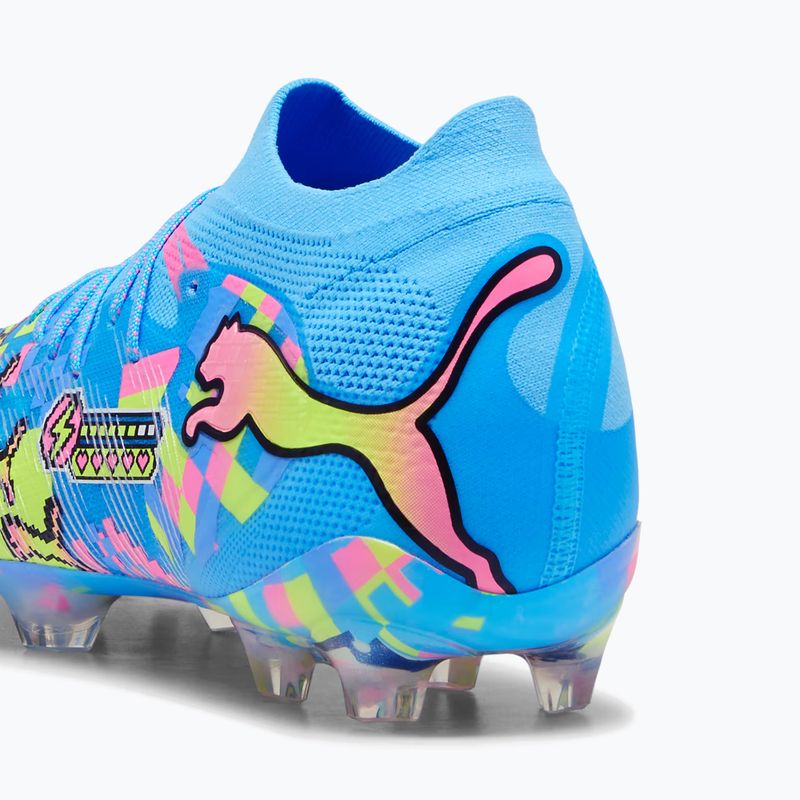 Кросівки для футболу PUMA Future 9 Ultimate Advanced Level FG puma white/blue glimmer/pink glimmer/yellow alert 6