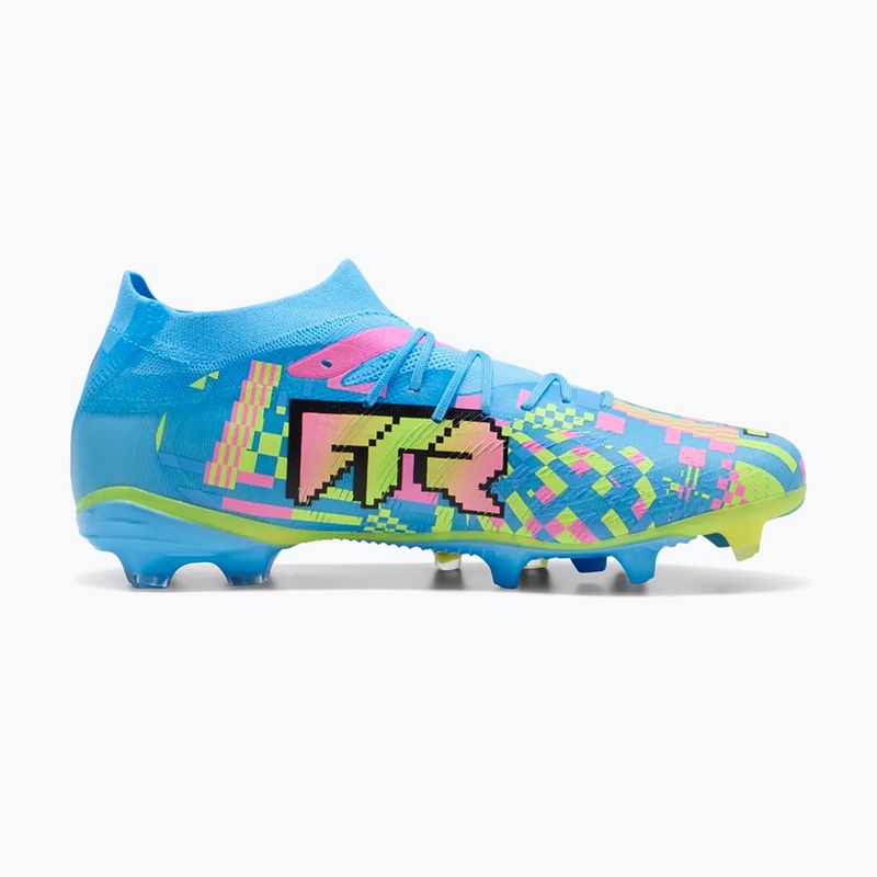 Кросівки для футболу PUMA Future 9 Match Advanced Level FG/AG puma white/blue glimmer/pink glimmer/yellow alert 2