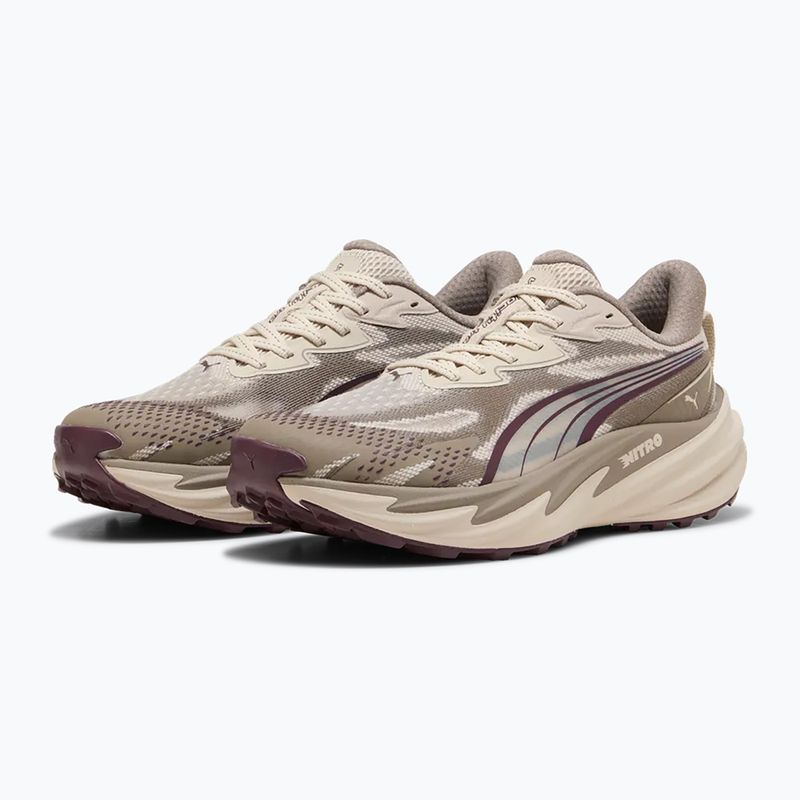 Кросівки для бігу жіночі Puma Velocity NITRO Trail silver fog/ruby 3
