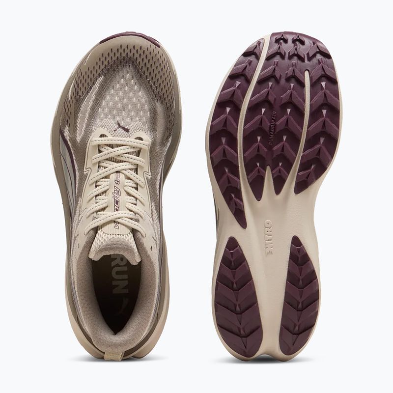 Кросівки для бігу жіночі Puma Velocity NITRO Trail silver fog/ruby 4