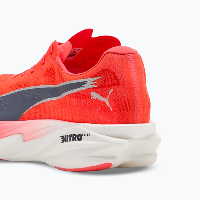 Кросівки для бігу чоловічі PUMA Deviate Nitro Elite 4 ultra red/inky depths 5
