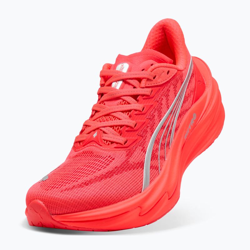 Кросівки для бігу жіночі PUMA Deviate Nitro 4 ultra red/puma silver 5
