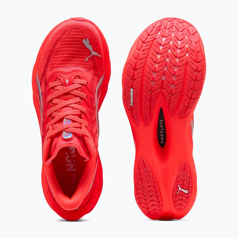 Кросівки для бігу жіночі PUMA Deviate Nitro 4 ultra red/puma silver 6
