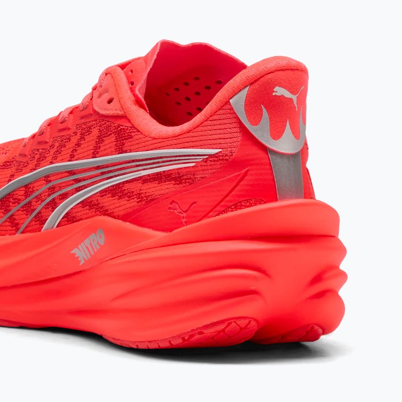 Кросівки для бігу жіночі PUMA Deviate Nitro 4 ultra red/puma silver 7