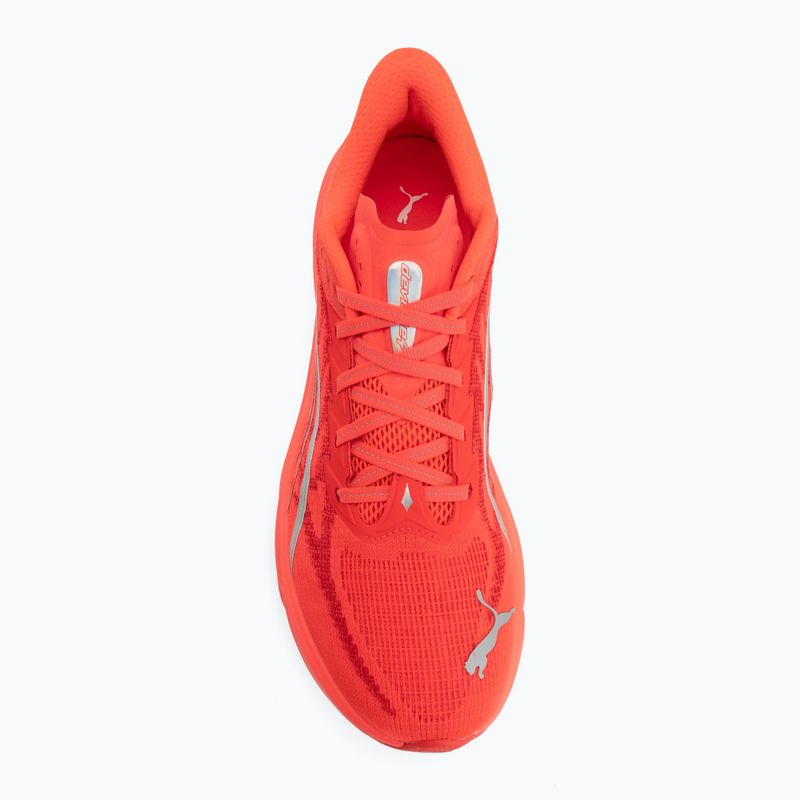 Кросівки для бігу чоловічі PUMA Deviate Nitro 4 ultra red/puma silver 5