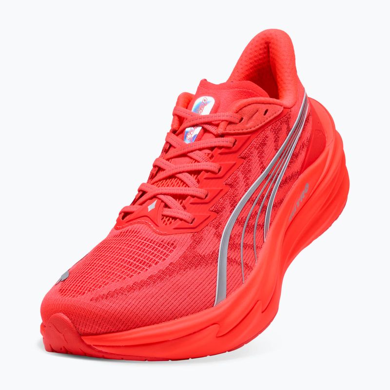 Кросівки для бігу чоловічі PUMA Deviate Nitro 4 ultra red/puma silver 4