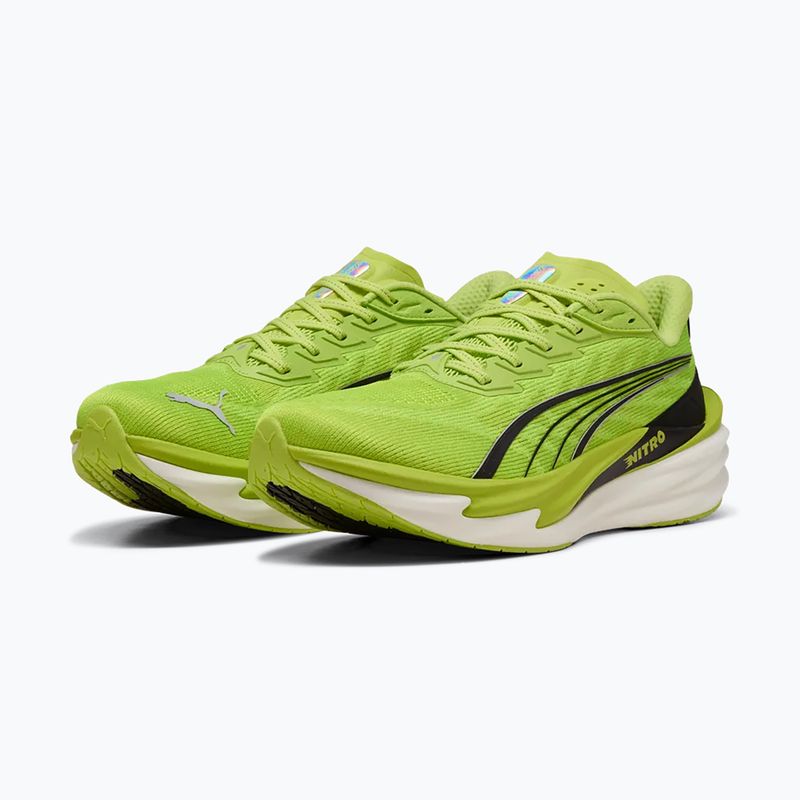 Кросівки для бігу чоловічі PUMA Deviate Nitro 4 sunny lime/puma black 3