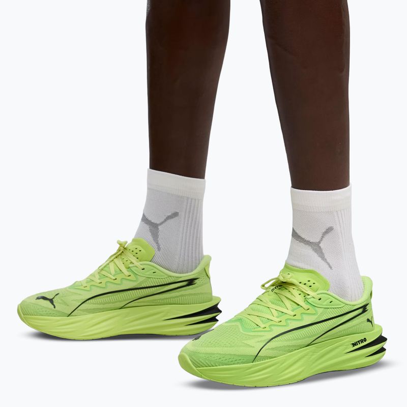 Кросівки для бігу чоловічі Puma Deviate Pure Nitro sunny lime/puma black 6