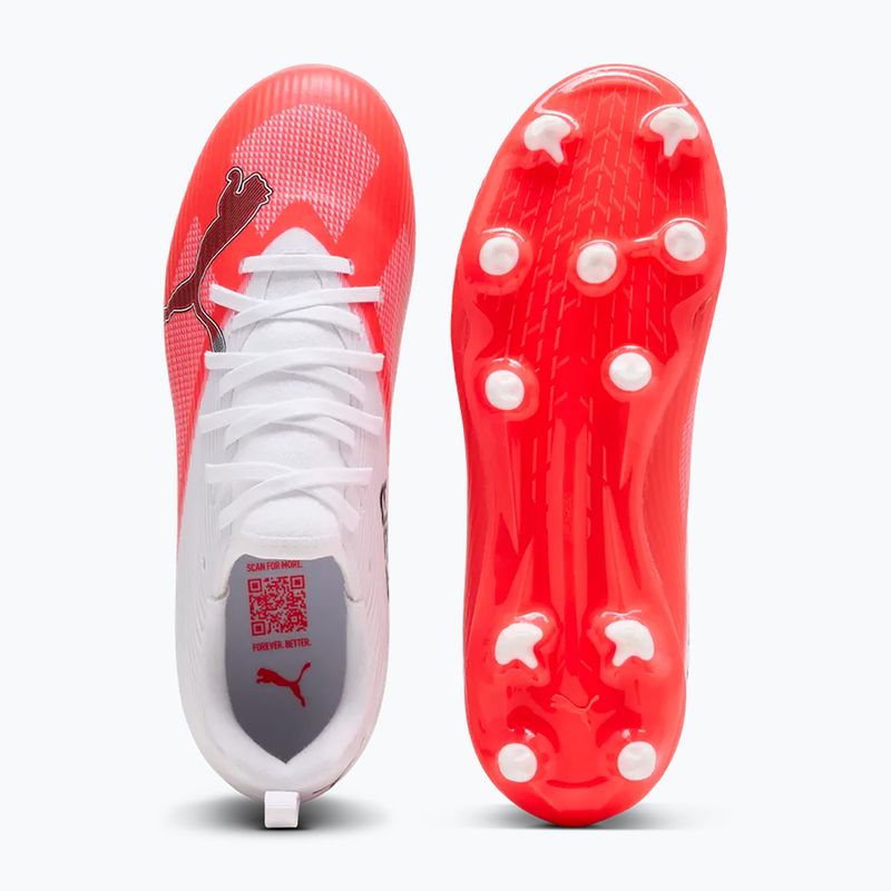 Футбольне взуття дитяче PUMA Ultra 7 Match FG/AG Jr ultra red/puma black/puma white 5